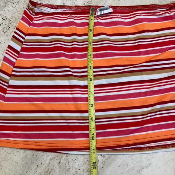Vintage BALTEX Women's Bathing Suit Cover up Skirt Stripped Swimwear Summer - Picture 6 of 7